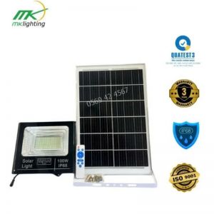 Đèn Pha LED Năng Lượng Mặt Trời 100W chính hãng | Đèn năng lượng mặt trời 100w | Đèn Chiếu Sáng Ngoài Trời An Toàn, Bền Bỉ, Tiết Kiệm Điện